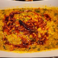 A picture of Methi Dal with Special Lasooni Tadka.