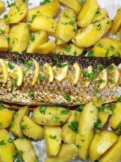 Фото Очень вкусная запеченная рыба в фольге.