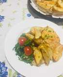 Filetes de Cerdo al Ajillo con Papas al Horno con Finas Hierbas!