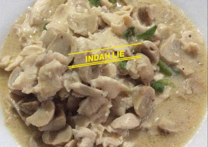 Cara Membuat Tumis Ayam Jamur Cabe Hijau ala Indah Enak Terbaru