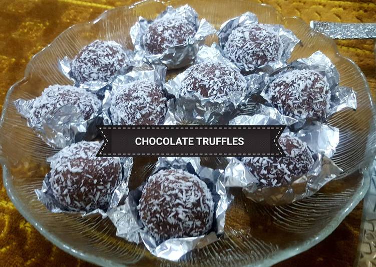 Ridiculously Easy Chocolate coconut truffles 🍫🍬