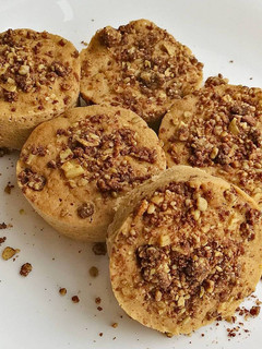 Una foto de Muffins veganos con crocante sin azúcar, sin gluten