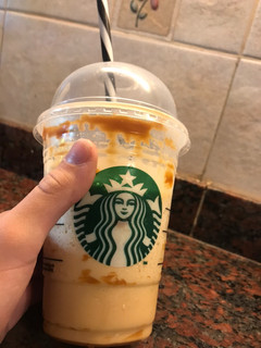 Una foto de Frapuccino de dulce de leche sin café
