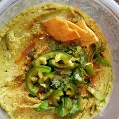 A picture of Jalapeno hummus.