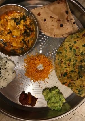 A picture of Trikut partha, Simple curd chuteny.