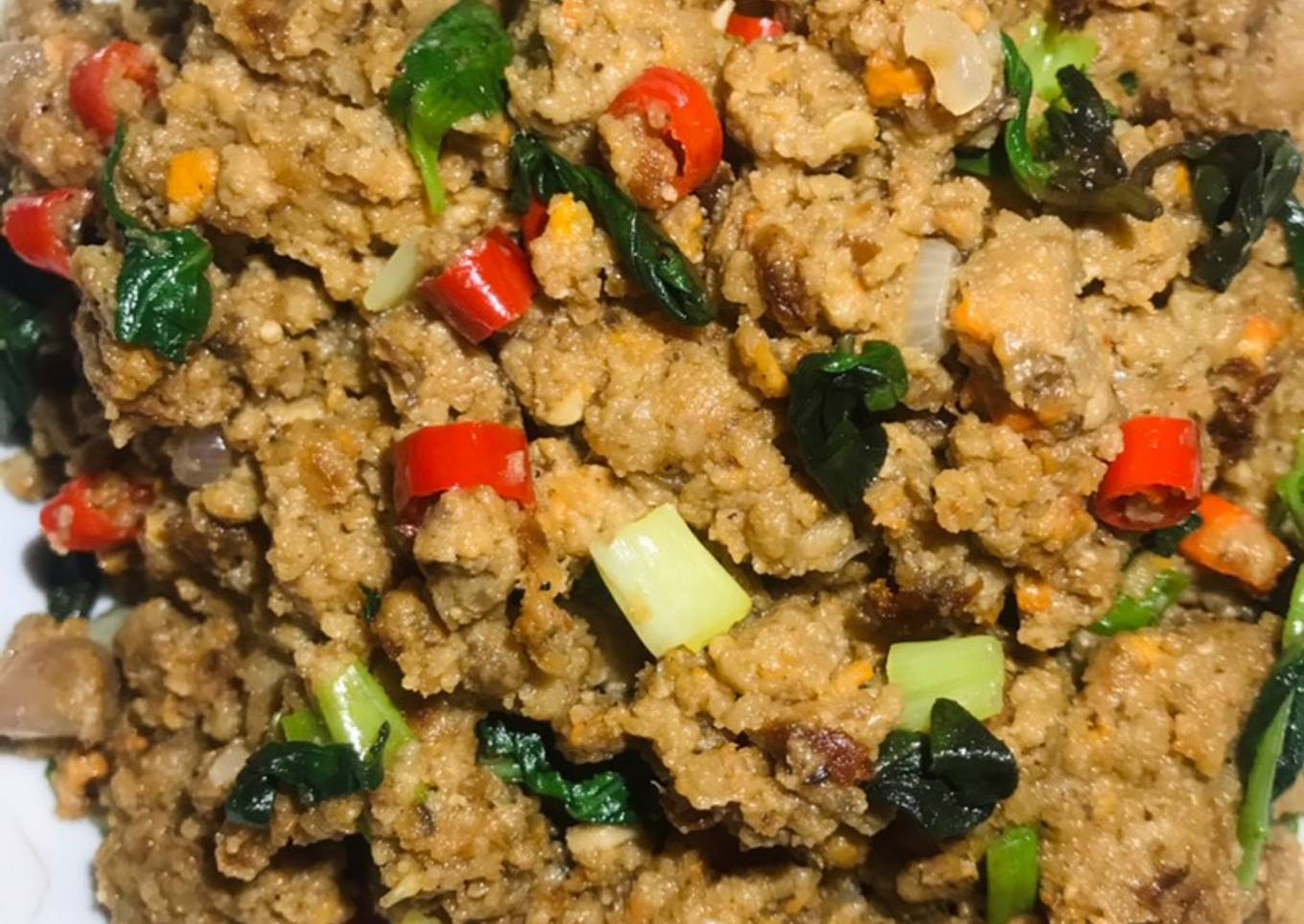 Oncom Kemangi pedas