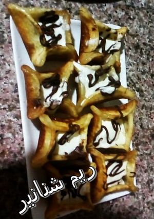 صورة لوصفة فكرتي قطايف بالبوظة والنوتيلا
