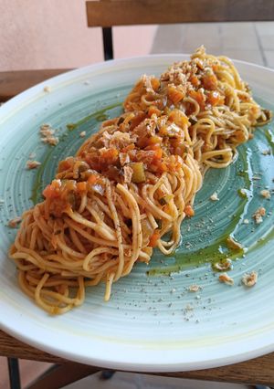 Una foto de Noodles con sofrito de verduras