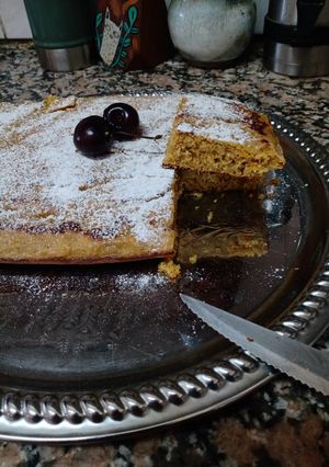 Una foto de Torta integral de naranja