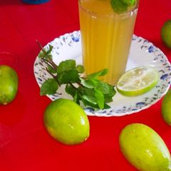 A picture of Jaggery Gandhoraj Lemon Sarbat.
