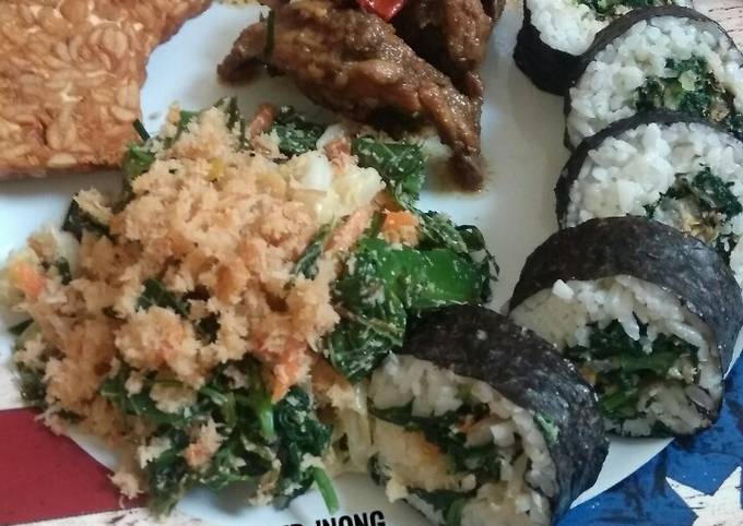 Cara Bikin Sushi Isi Urap Sayur Rebon Enak