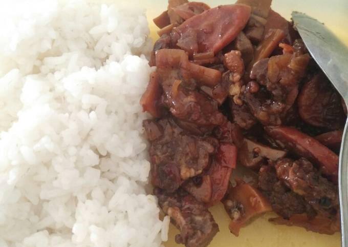 Resep Sapi, Jamur, Sosis Lada Hitam Anti Gagal