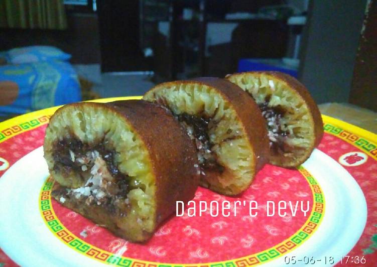 Terang Bulan Roll Teflon simple (eggless) #bikinramadanberkesan