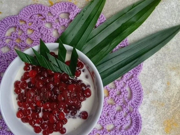 Langkah Mudah untuk Menyiapkan Resep Bubur mutiara with palm sugar yang Uenak Anti Ribet, Menggugah Selera