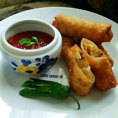 A picture of Spring rolls.