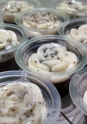 Foto resep Puding Oreo coklat mawar