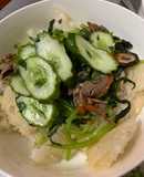 Bánh phở chiên giòn trộn