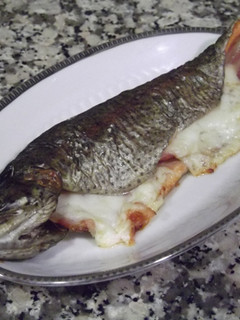 Una foto de Trucha rellena