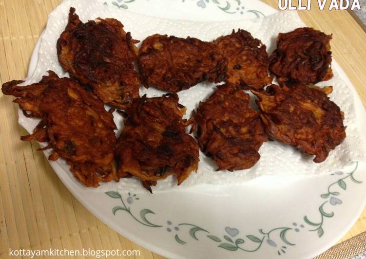 Ulli Vada- Kerala evening snack