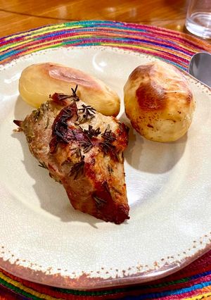 Una foto de Asado de carnicero de cerdo al horno