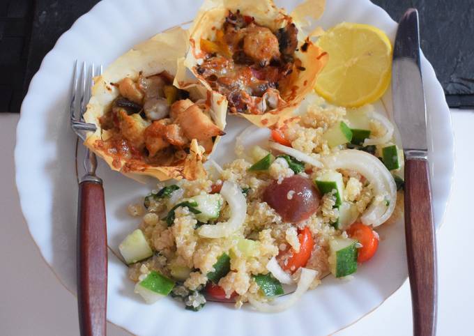 Recipe of Super Quick Homemade Chicken/veggie baskets