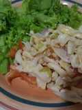 Filete de lambi a la vinagreta