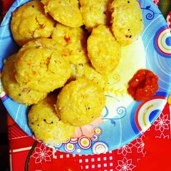 A picture of Stuffed vegetables idli.