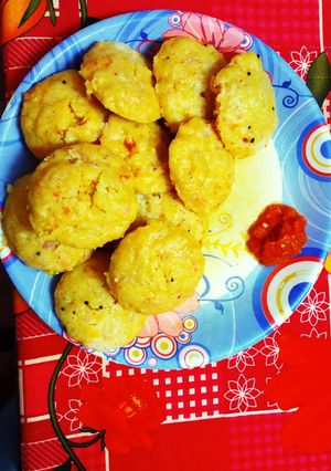 A picture of Stuffed vegetables idli.