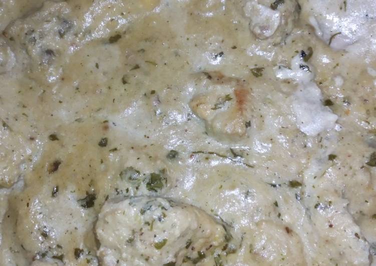 Recipe: Appetizing Shahi creamy cheese chicken