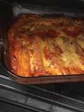Manicotti con salsa de espinaca y queso