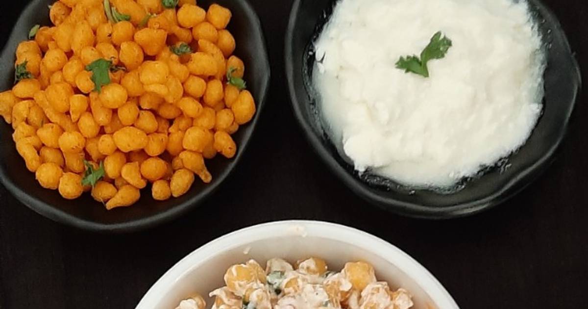 बुंदी रायता (boondi raita recipe in marathi) रेसिपी Bhagyashree Lele ...