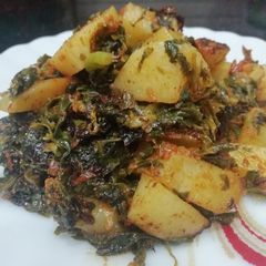 A picture of Aloo Methi bhujia.