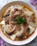 香蒸鯛魚豆腐〞簡易電鍋低醣菜