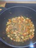 Gambas con verduras