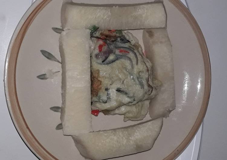 Yam and veg egg