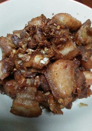 รูปของ หมูสามชั้นทอดกระเทียมพริกไทย(สูตรทำง่าย)