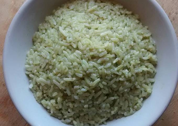 Nasi hijau/ nasi pandan