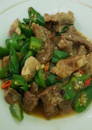 Foto resep Tetelan cabe hijau