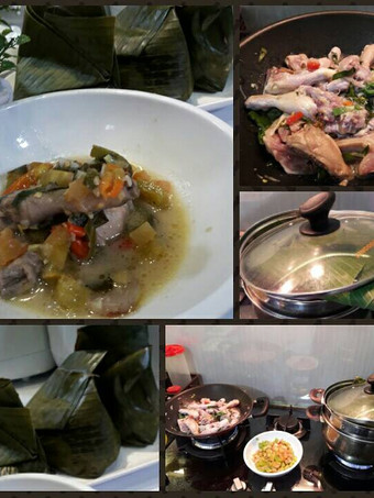 Cara Memasak Pepes ayam garang asam Ekonomis Untuk Dijual