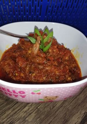Foto resep Sambel baby cumi sune cekuh ala Bali