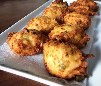 Fresh, Serving Recipe Leftovers Makeover Mashed Potato Fritters Delicious