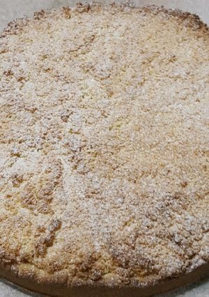 Una foto de Tarta de coco con dulce de leche