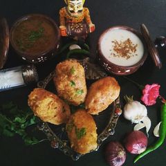 A picture of Makki dhokla.
