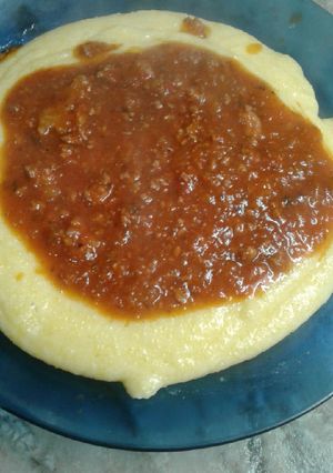 Una foto de Polenta cremosa