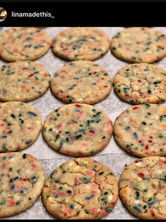 A picture of Birthday Cake Cookies 🎉🎈.