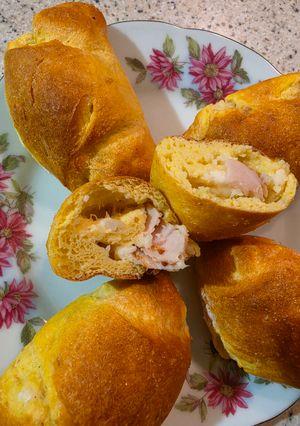 Fetás-sonkás Fibriya kifli keto GM recept fotója