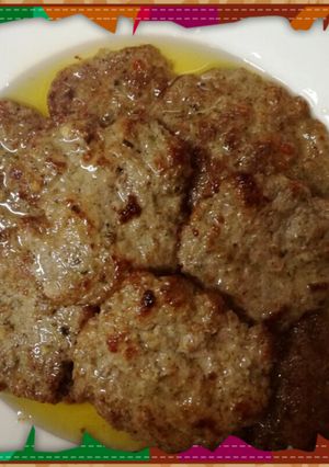صورة لوصفة اقراص اللحمه بالنعناع 😋