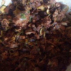 A picture of Fry mutton matumbo.
