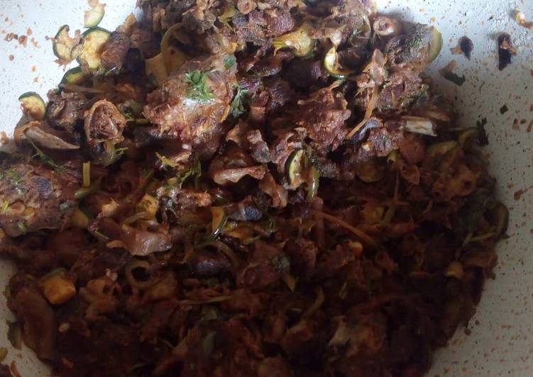 Recipe of Homemade Fry mutton matumbo