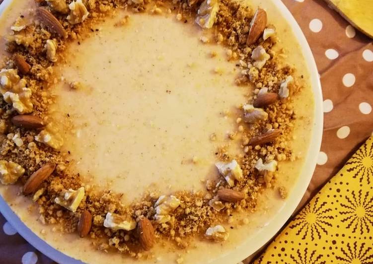 Recetta di Fatto in casa super veloce Cheesecake alla zucca senza zucchero